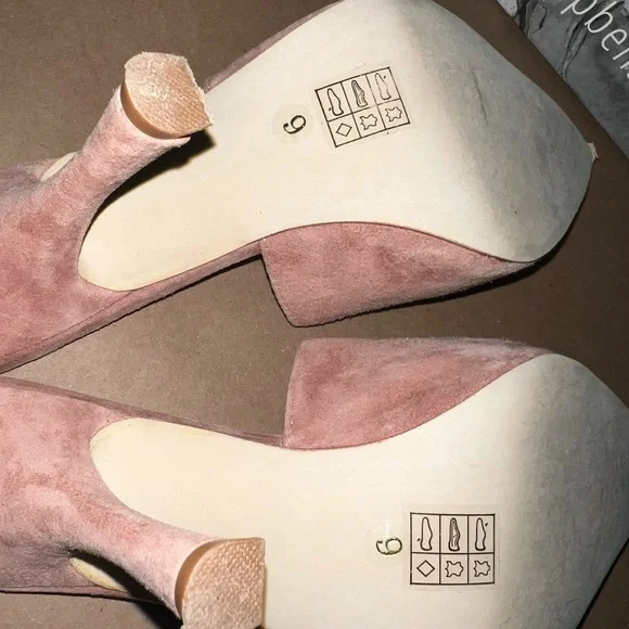JEFFREY CAMPBELL pink suede mule - Picture 6 of 6